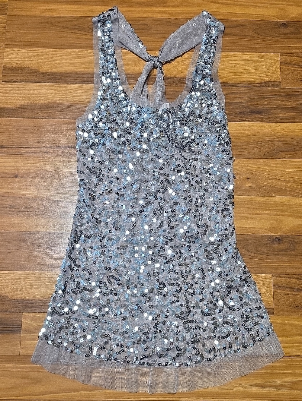 Lipstick Boutique Silver Sequin Top